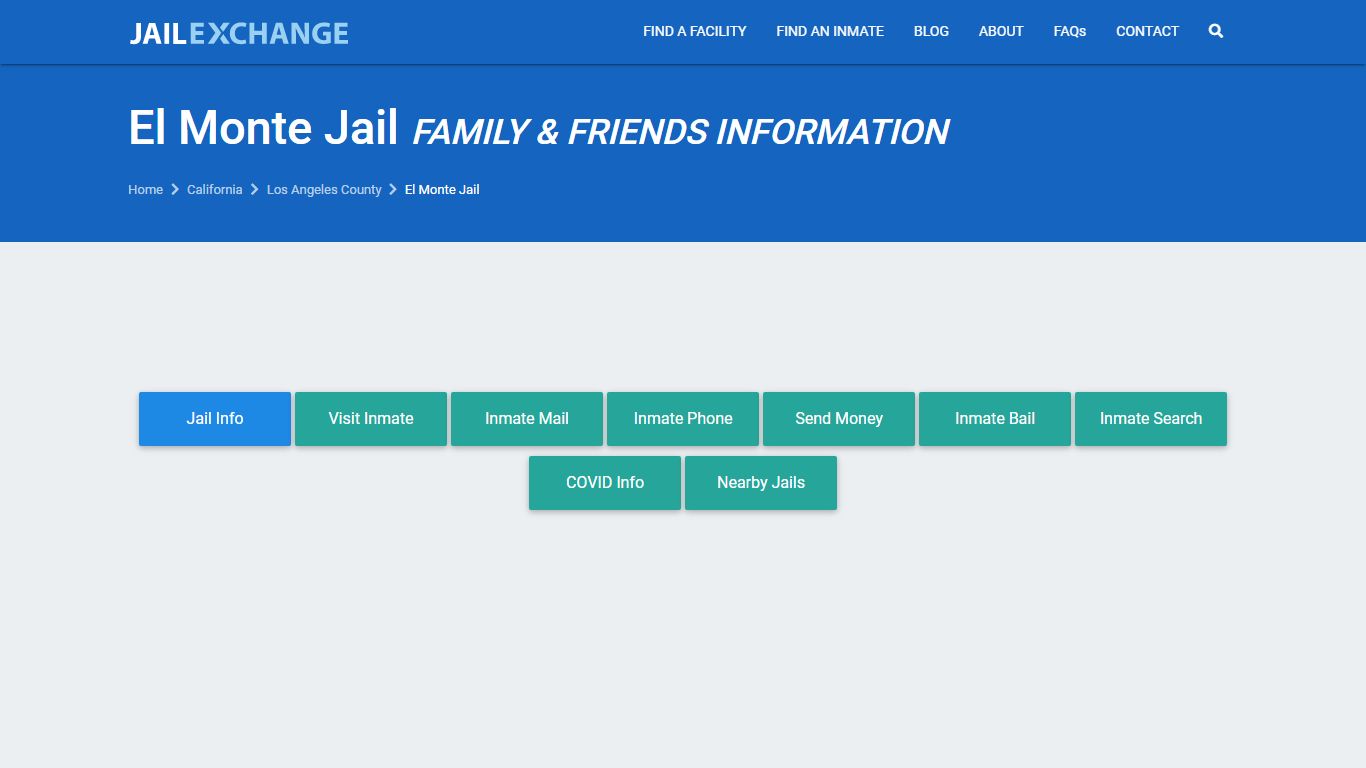 El Monte Jail Visitation | Mail | Phone | El Monte, CA